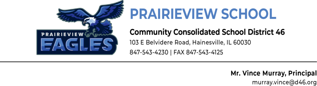 Prairieview School letterhead